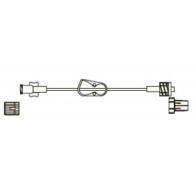 Item# BC508 MiniBore Extension Set, female luer-lock, pinch clamp, spin-lock 50/CS
